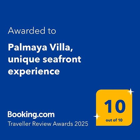 Palmaya Villa, Unique Seafront Experience Vagia  المظهر الخارجي الصورة