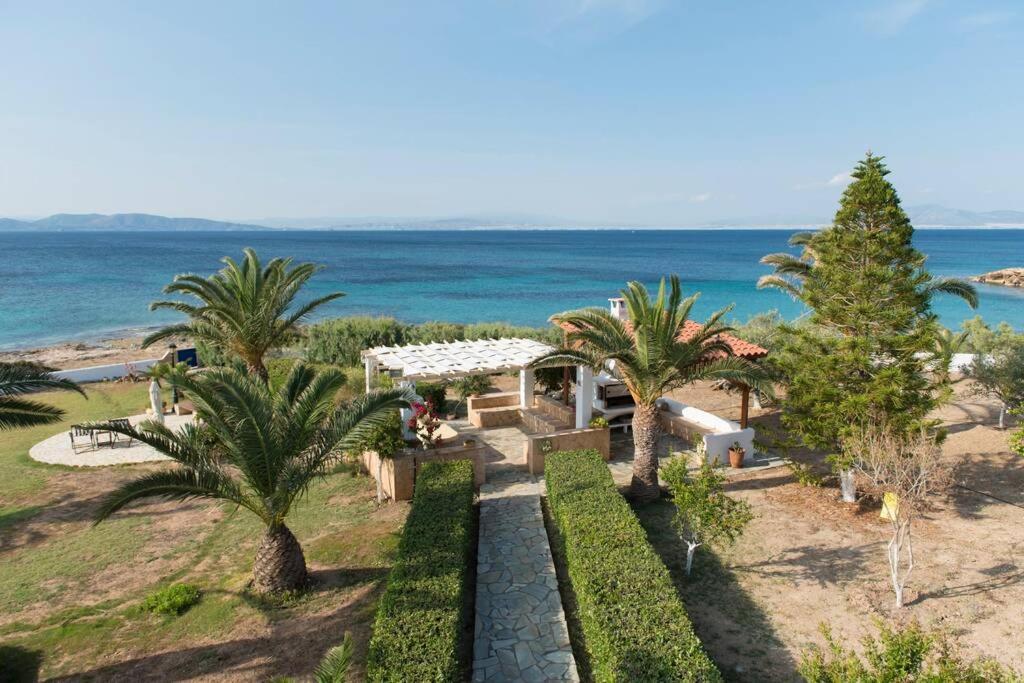 Palmaya Villa, Unique Seafront Experience Vagia  المظهر الخارجي الصورة