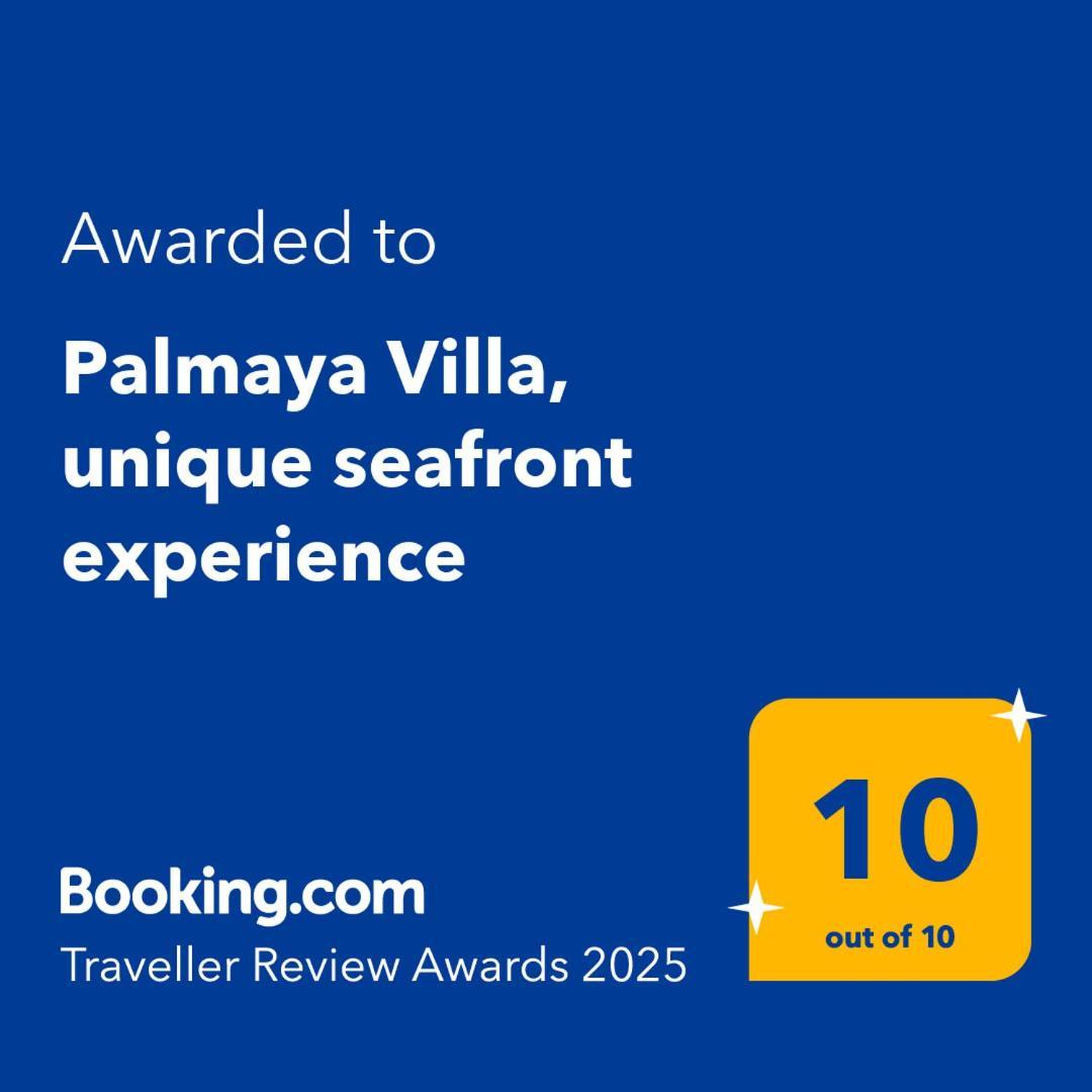 Palmaya Villa, Unique Seafront Experience Vagia  المظهر الخارجي الصورة
